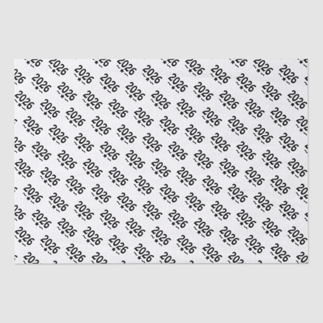 Star Class of 2026 Graduation Tissue Paper (Front)
