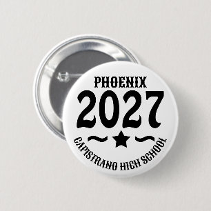 Star Class of 2027 Graduation 2 Inch Round Button