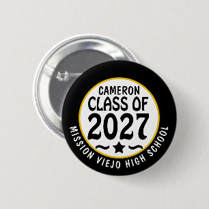 Star Class of 2027 Graduation 2 Inch Round Button