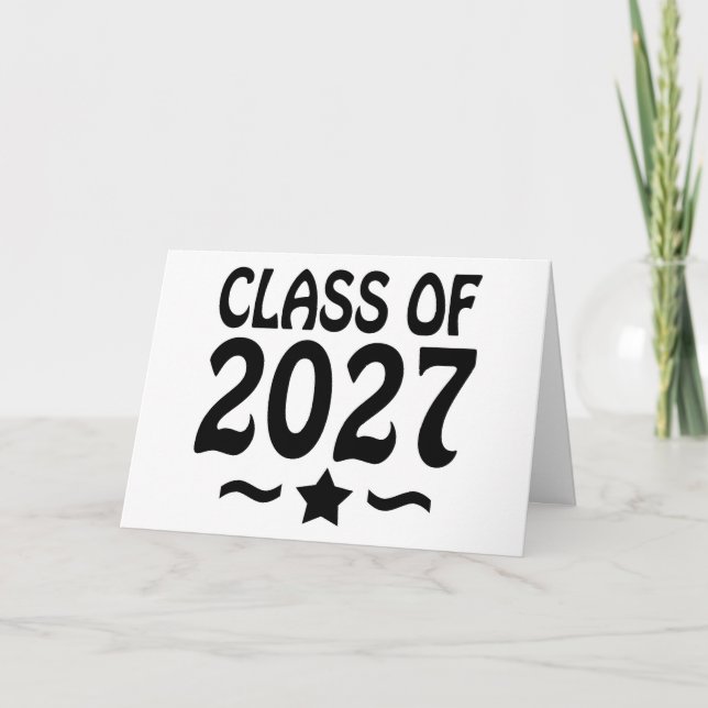 Star Class of 2027 Graduation Card (Front)