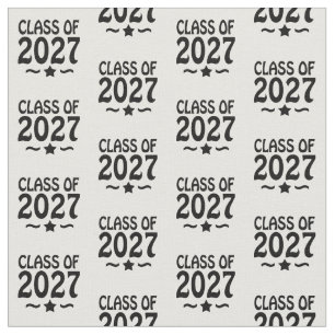Star Class of 2027 Graduation Fabric