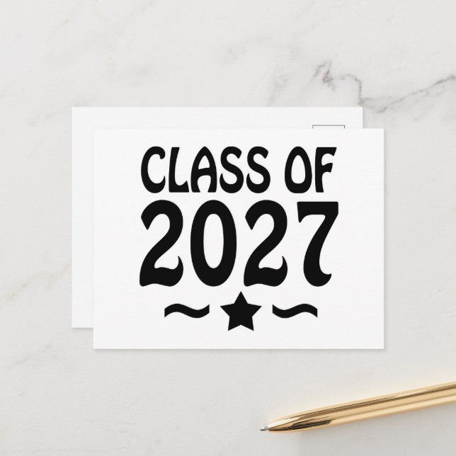 Star Class of 2027 Graduation Postcard (Front/Back In Situ)