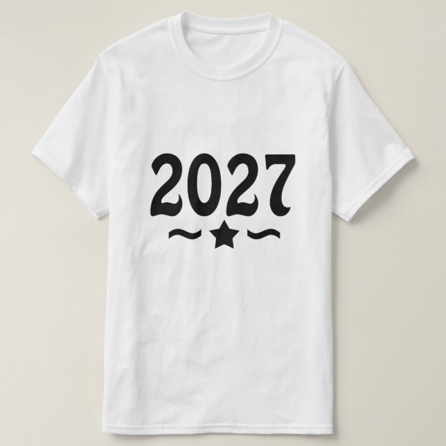 Star Class of 2027 Graduation T-Shirt (Design Front)
