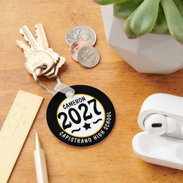 Star Class of 2027 Photo Graduation Keychain (Desk)