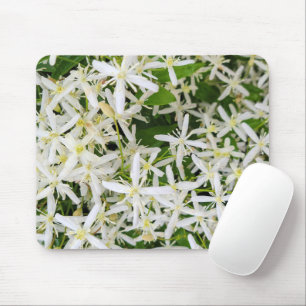 Star Clematis Flowers Mouse Pad