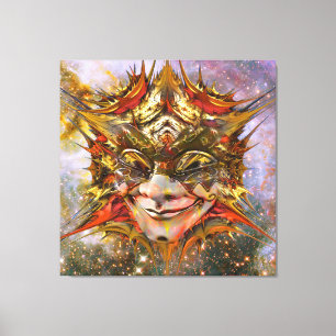 Star Clown Canvas Print
