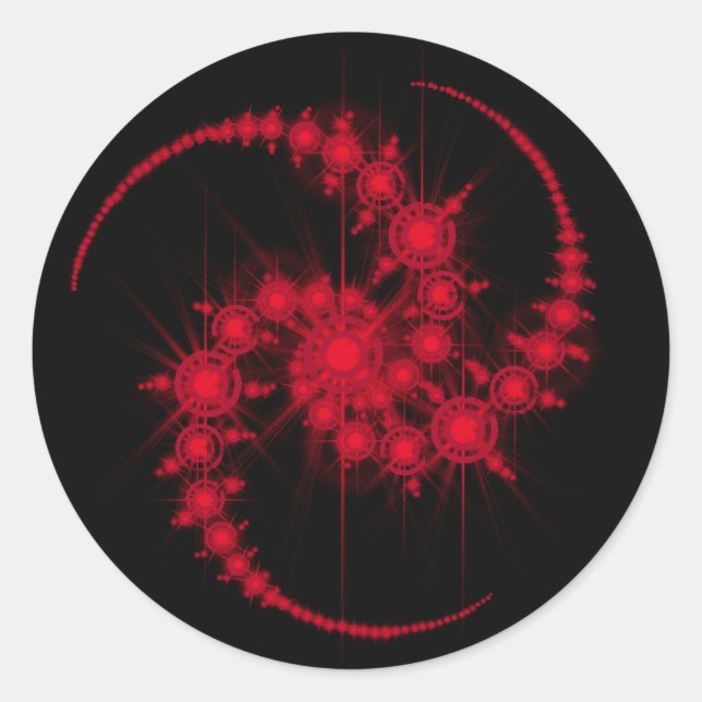 star cluster classic round sticker (Front)