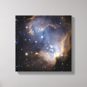 Star Cluster N90 Hubble Space Canvas Print