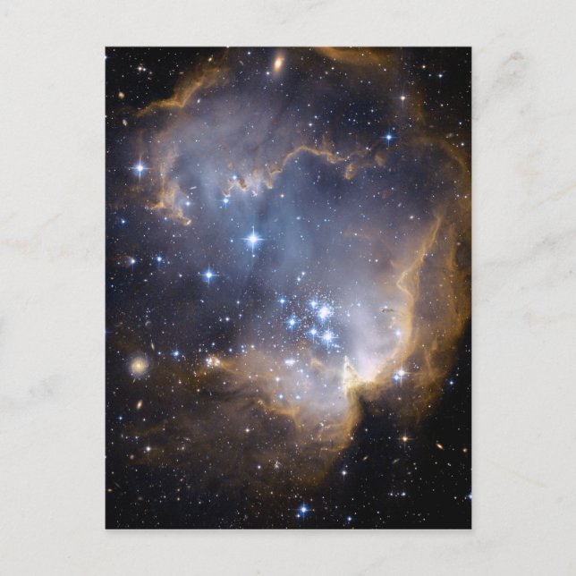 Star Cluster N90 Hubble Space Postcard (Front)
