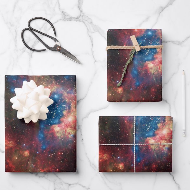 Star Cluster NGC 1929 Wrapping Paper Sheet (Front)