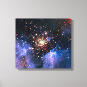 Star Cluster NGC 3603 (Hubble) Canvas Print