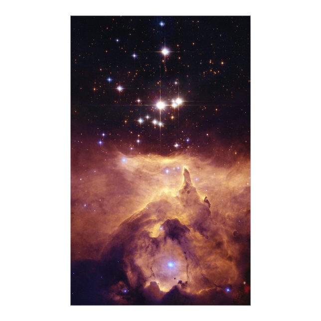 Star Cluster Pismis 24 in Emission Nebula NGC 6357 Photo Print (Front)