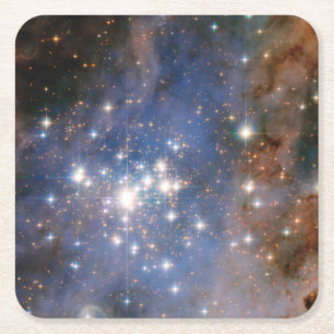 Star Cluster Trumpler 14. Square Paper Coaster
