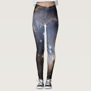 star clusters galaxy space universe leggings