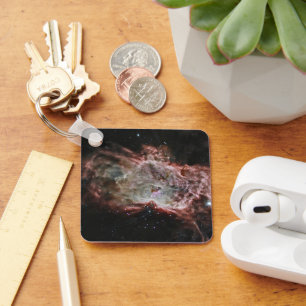 Star Clusters In The Center Of The Flame Nebula. Keychain