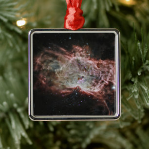 Star Clusters In The Center Of The Flame Nebula. Metal Ornament