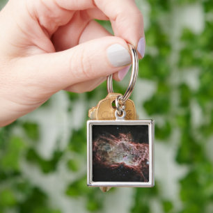 Star Clusters In The Centre Of The Flame Nebula. Keychain