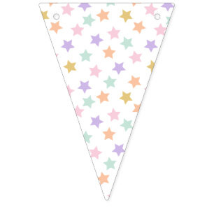 Star Confetti (Pastel) Bunting Flags