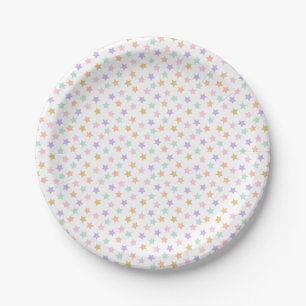 Star Confetti (Pastel) Paper Plate