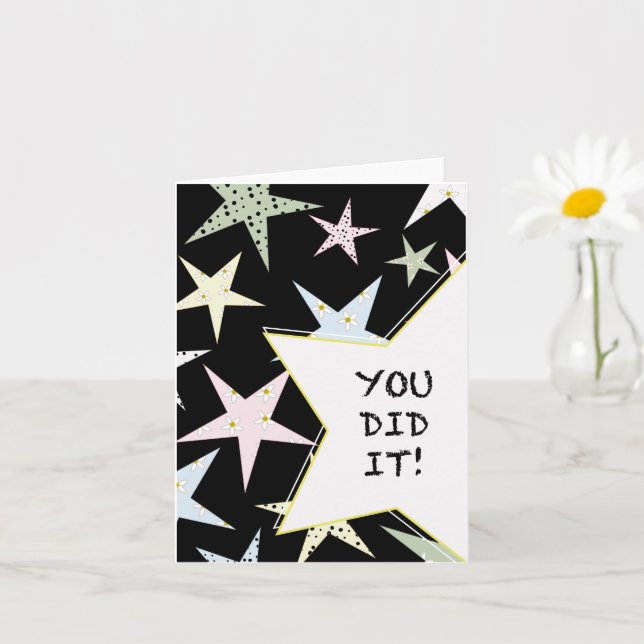 Star Congratulations Card (Small Plant)