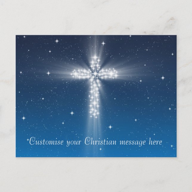 Star Cross #5 - Postcard Horizontal Light Blue (Front)