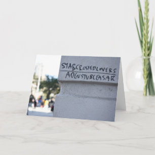 Star Crossed Lovers Shakespeare Graffiti NYC Card