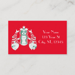 Star-Crown Queen Mermaid Thunder_Cove Business Card