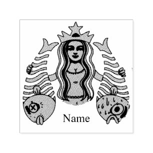 Star-Crown Queen Mermaid Thunder_Cove Self-inking Stamp