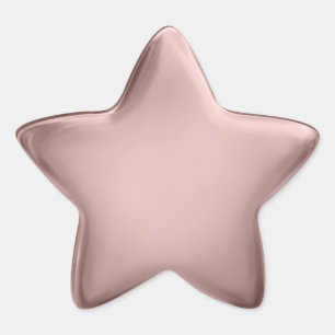 Star Custom Premium 3D Blank Award Medal Rose Gold Sticker