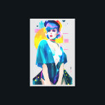 Star Dancer Canvas Print<br><div class="desc">Star Dancer.  2023,  Ken Gage.  Digital art: pop surrealism.</div>