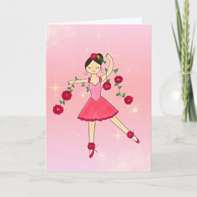 Star Dancer Folded Greeting Card (Front)