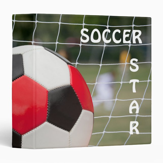 Star de football, Ball & Net, Classeur (Devant/Côté)