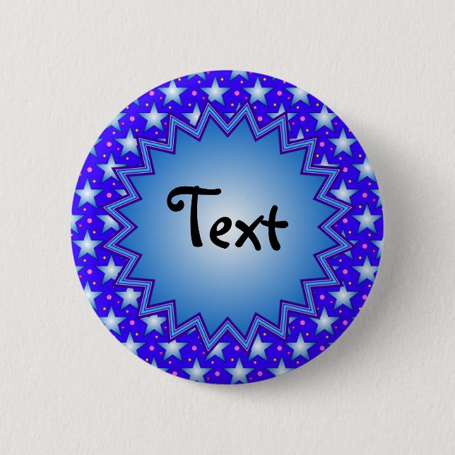 Star Design Template 2 Inch Round Button (Front)