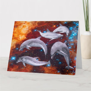 Star Dolphins Card