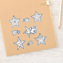 Star Doodles | Autocollants vinyles personnalisés