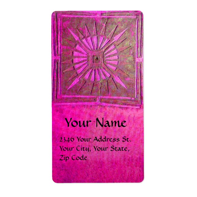 STAR DU MATIN, fuchsia rose, violet brun (Devant)