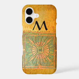STAR DU MATIN, Jaune, Brown, Monogramme noir