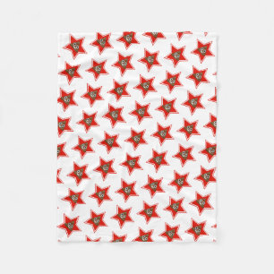 Star Emoji Poo Fleece Blanket