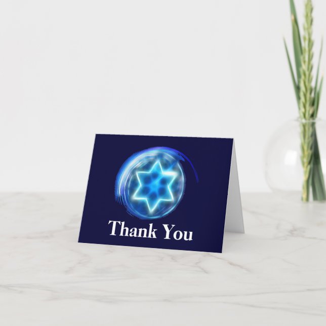 Star Encircled Thank You Card (Front)