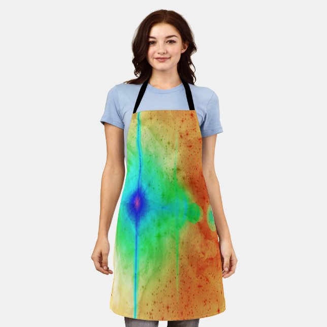 Star Explosion Abstract  Apron (Worn)