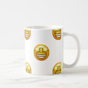 star eyes emoji coffee mug