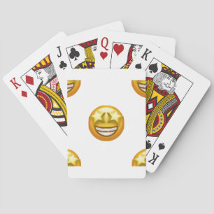 star eyes emoji playing cards