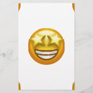 star eyes emoji stationery