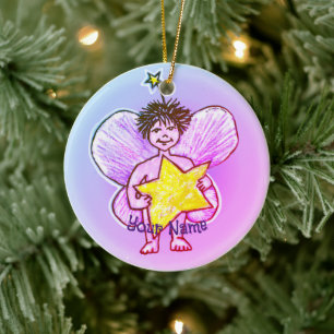 Star Fairy Ceramic Ornament