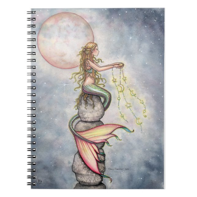 Star Filled Sky Mermaid Notebook (Front)