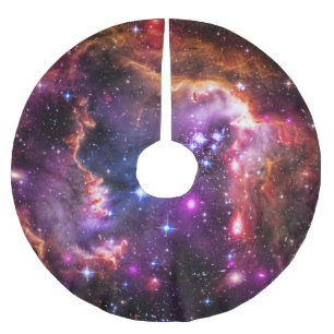 Star-filled Small Magellanic Cloud Wingtip Brushed Polyester Tree Skirt