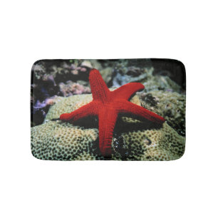 Star Fish   Red Sea Bath Mat