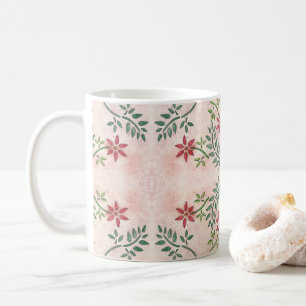 Star Flower Pattern Coffee Mug