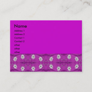 star flower purple business card