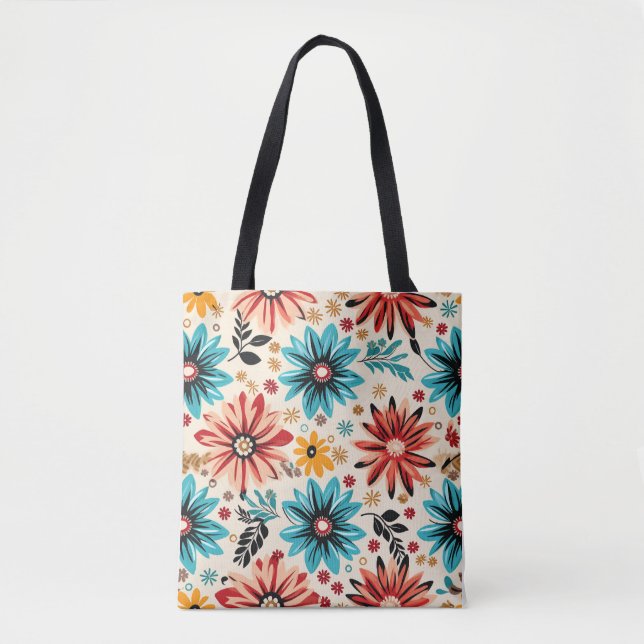 Star Flower  Tote Bag (Front)